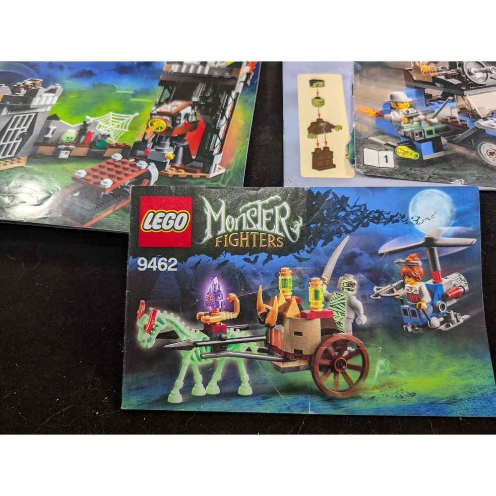 LEGO Monster‎ Fighters Instruction Manuals 9468 9466 9462 Vampyre Castle Mummy